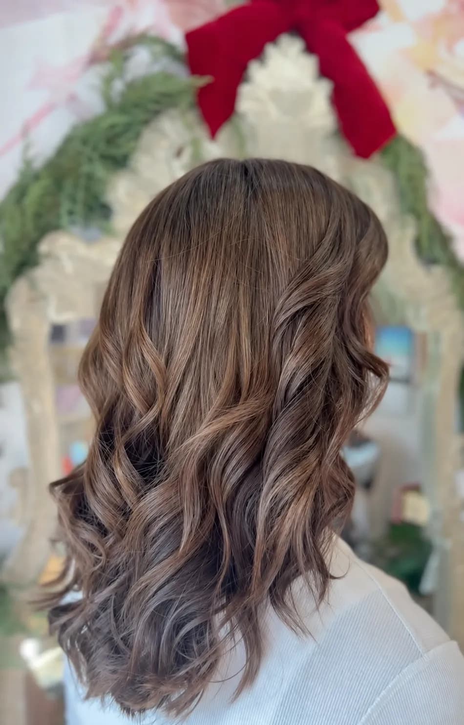 Voluminous blowout styling at Salon Lola
